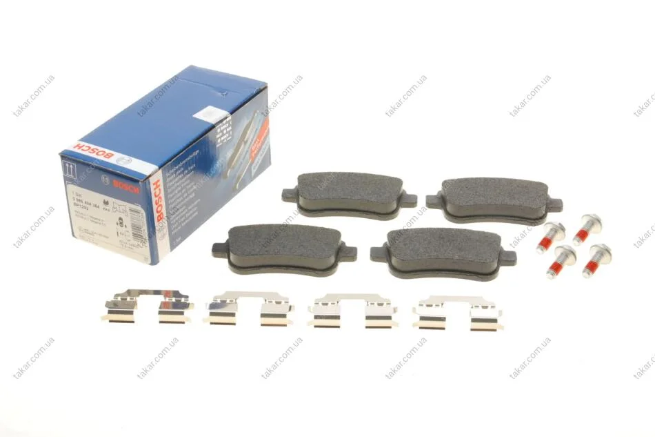 Гальмівні колодки задні дискові BOSCH 0 986 494 384 (фото 1)