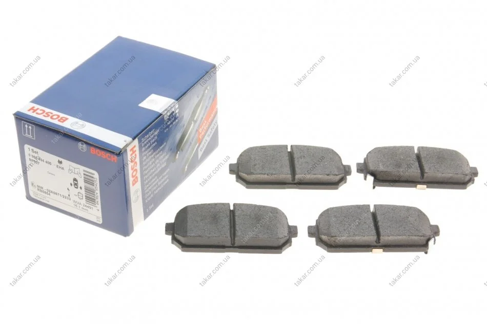 Гальмівні колодки задні дискові BOSCH 0986494400 (фото 1)