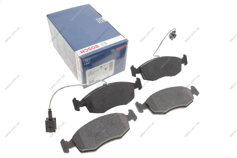 Тормозные колодки передние дисковые BOSCH 0986494463 (фото 1)