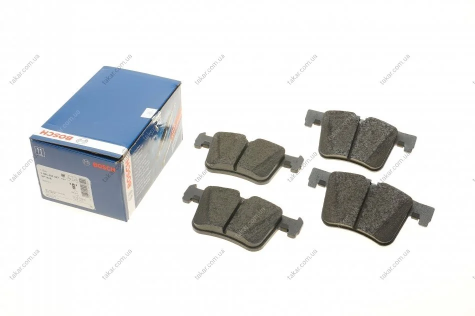 Гальмівні колодки передні дискові BOSCH 0 986 494 487 (фото 1)