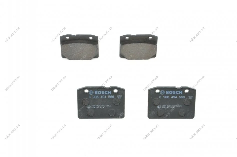 Тормозные колодки дисковые BOSCH 0986494568 (фото 1)