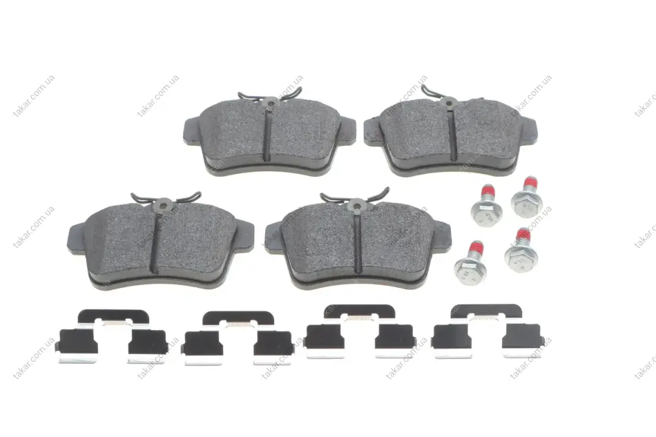 Комплект гальмівних колодок з 4 шт. дисків BOSCH 0986494640 (фото 1)
