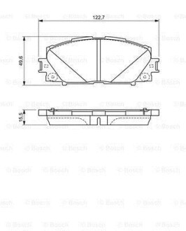 Тормозные колодки дисковые BOSCH 0986494670