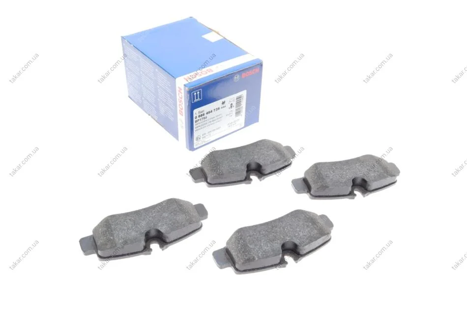 Тормозные колодки задние дисковые BOSCH 0 986 494 739 (фото 1)