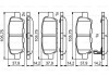 Тормозные колодки дисковые задние с звуковым предупреждением износа BOSCH 0 986 494 861 (фото 7)