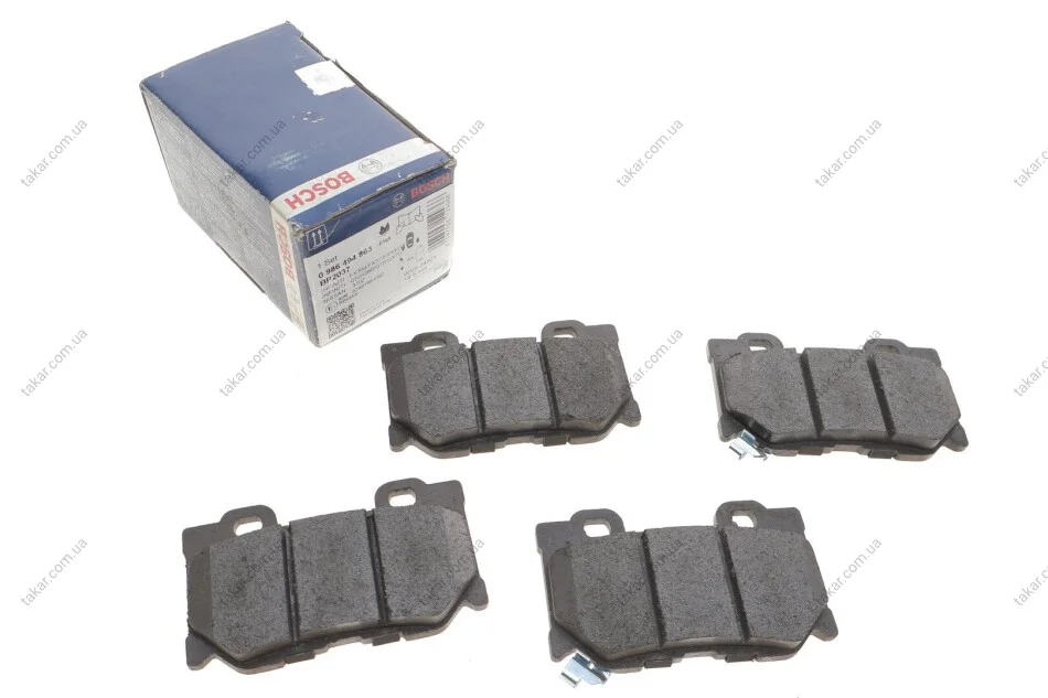 Тормозные колодки дисковые BOSCH 0986494863 (фото 1)