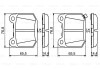 Гальмівні колодки дискові задні з акустичною системою попередження про знос 0 986 494 865 BOSCH 0986494865 (фото 1)