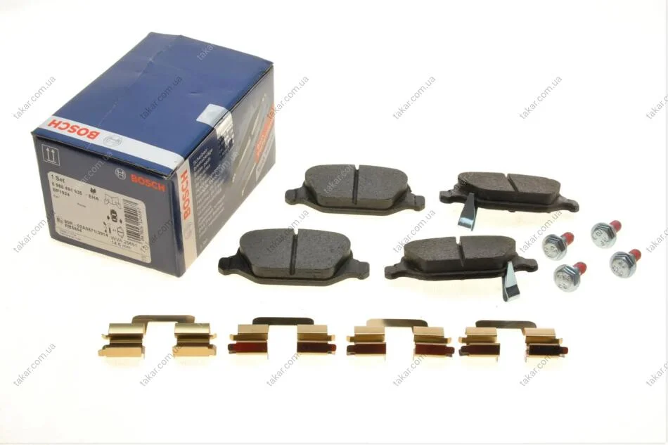 Тормозные колодки задние дисковые BOSCH 0 986 494 935 (фото 1)