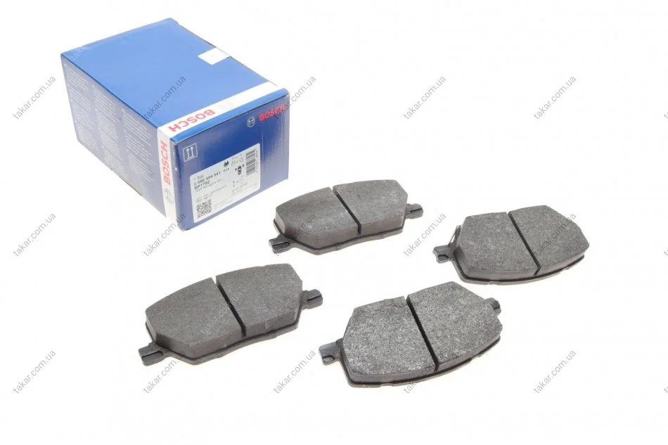 Гальмівні колодки передні дискові BOSCH 0986494941 (фото 1)