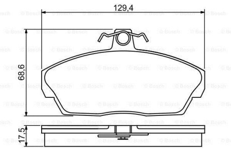 Гальмівні колодки дискові 0 986 495 228 BOSCH 0986495228 (фото 1)