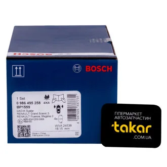 Гальмівні колодки передні дискові BOSCH 0 986 495 258