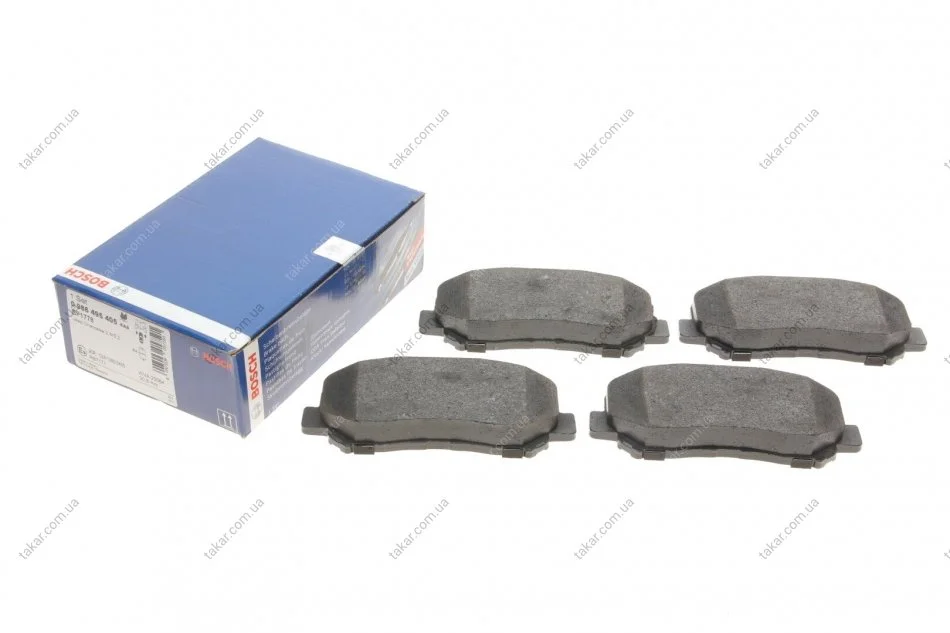 Гальмівні колодки передні дискові BOSCH 0986495405 (фото 1)