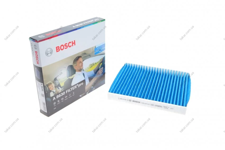 Фільтр салону вугільний BOSCH 0 986 628 630 (фото 1)