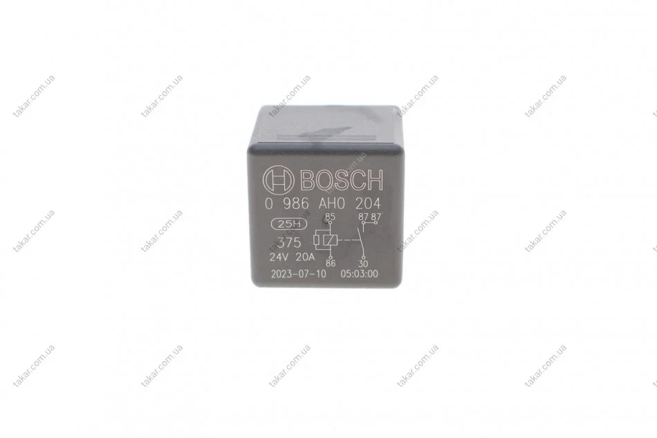 Автомобильное реле 24V BOSCH 0986AH0204 (фото 1)