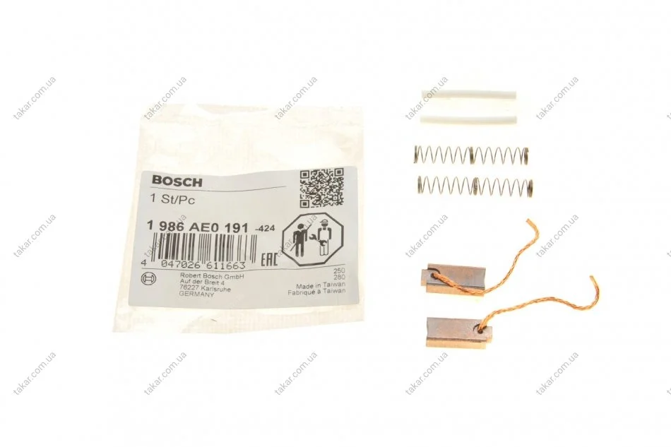 Компл вугільних щіток BOSCH 1986AE0191 (фото 1)