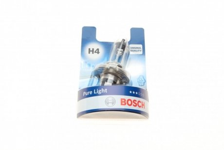 Лампа H4 60/55W 12V Pure Light блистер - кратн. 20 шт BOSCH 1 987 301 001