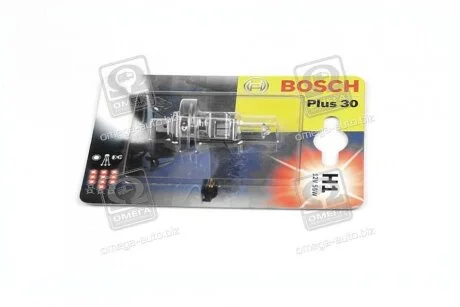 Лампа h1 plus 30 12v sb BOSCH 1987301003
