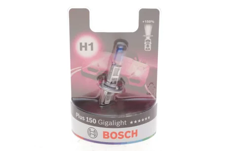 Лампа H1 12V 55W Plus 150 Gigalight - кратн. 10 шт BOSCH 1987301135