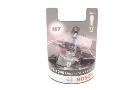 Лампа H7 12V 55W Plus 200 Gigalight - кратн. 10 шт BOSCH 1987301145