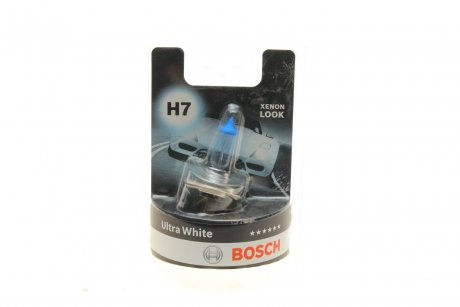 Лампа H7 12V 55W Ultra White 4200K - кратн. 10 шт BOSCH 1987301153