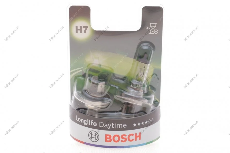 Лампа накаливания H7 12V 55W PX26d Longlife Daytime (компл. 2шт) (выр-во Bosch) BOSCH 1987301416 (фото 1)