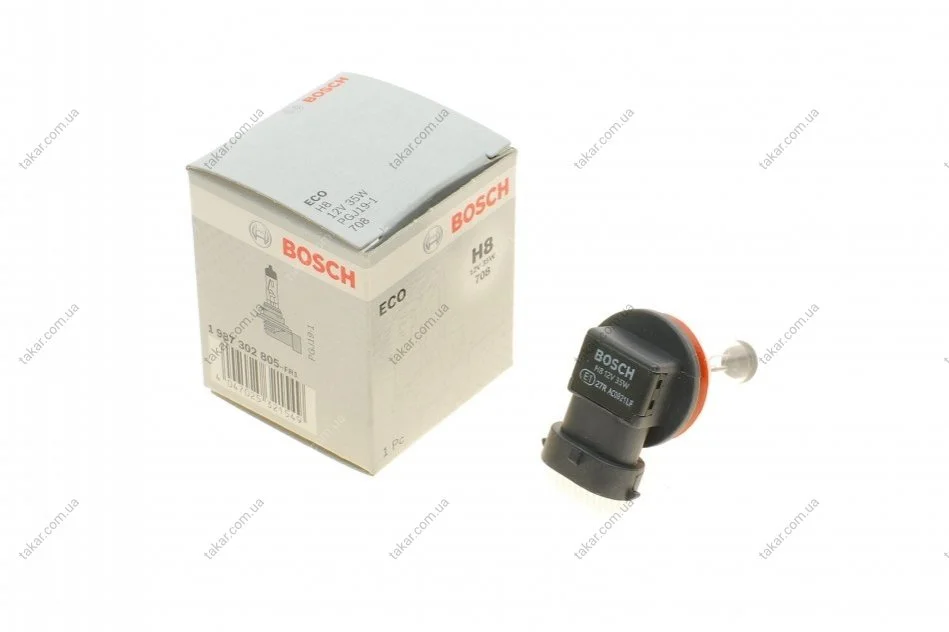 Лампа 12V 35W H8 ECO - кратн. 10 шт BOSCH 1 987 302 805 (фото 1)