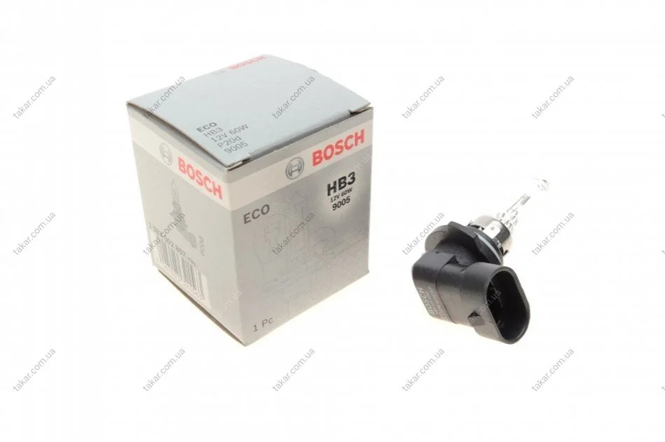Лампа розжарювання HB3 12V 60W P20d ECO (вир-во) BOSCH 1 987 302 807 (фото 1)
