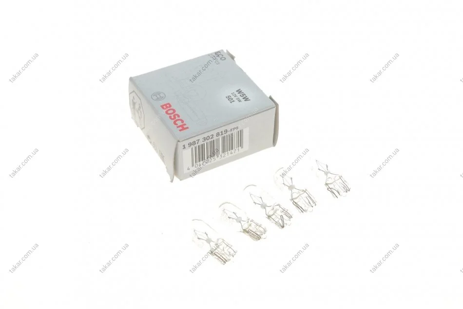 Лампа W5W 12V ECO - кратн. 10 шт BOSCH 1 987 302 819 (фото 1)