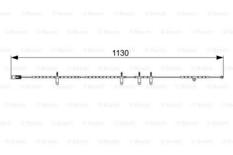 Датчик износа тормоз.колодок 1130mm MINI \'\'F\'\'1,4-1,6\'\'01-08 BOSCH 1987473016