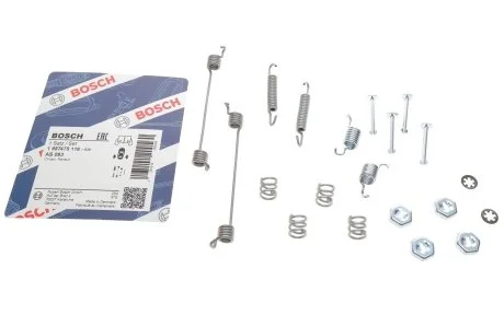 Комплект монтажний гальмівних колодок BOSCH 1987475116