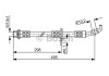 Тормозной шланг 495mm LEXUS/TOYOTA ES300/RX300/Avalon/Camry''2,0-3,0''91-05 BOSCH 1987476963 (фото 1)