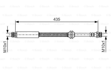 Шланг гальмівний BOSCH 1987481459