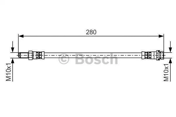 Гальмівний шланг 280 мм BOSCH 1987481488 (фото 1)