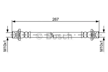 Гальмівний шланг 270 мм BOSCH 1987481584