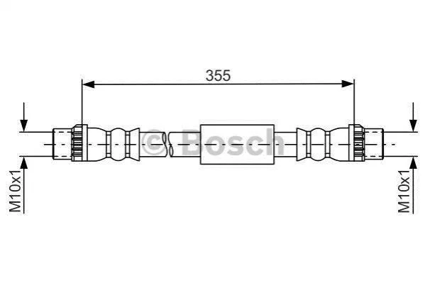 Гальмівний шланг 355 мм BOSCH 1987481665 (фото 1)