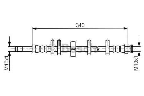 Шланг гальмівний BOSCH 1987481667 (фото 1)