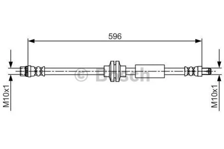 Тормозной шланг RENAULT Master 'R'10>> BOSCH 1987481708