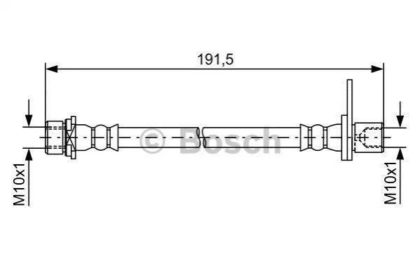 Гальмівний шланг 160 мм BOSCH 1987481738 (фото 1)