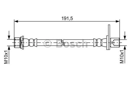 Гальмівний шланг 160 мм BOSCH 1987481738