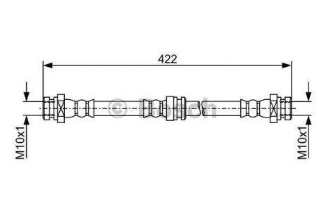 Гальмівний шланг BOSCH 1987481961