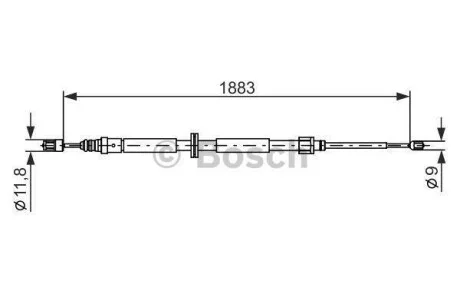 Тормозной трос BOSCH 1987482302