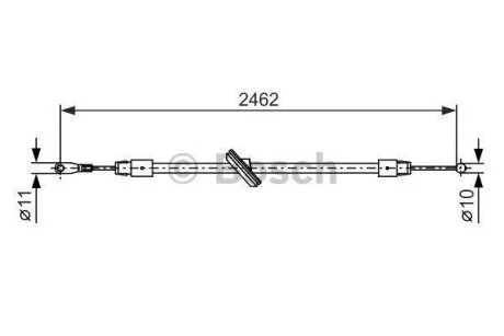 Гальмівний трос 2462/306mm MB Sprinter "1,8-3,5 "06-18 BOSCH 1987482381