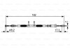 Трос ручного гальма BOSCH 1987482450 (фото 1)