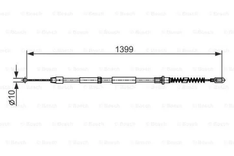 Трос гальма стоянки BOSCH 1987482539