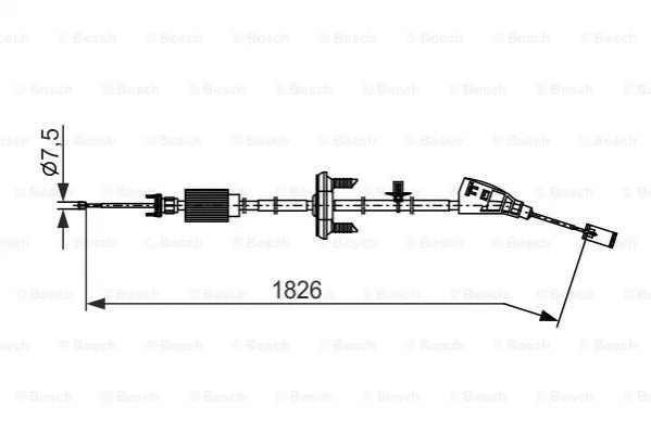 Трос гальма BOSCH 1987482795 (фото 1)
