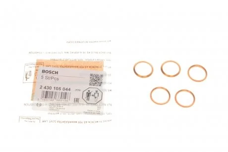 Прокладка форсунки топливной. BOSCH 2 430 105 044