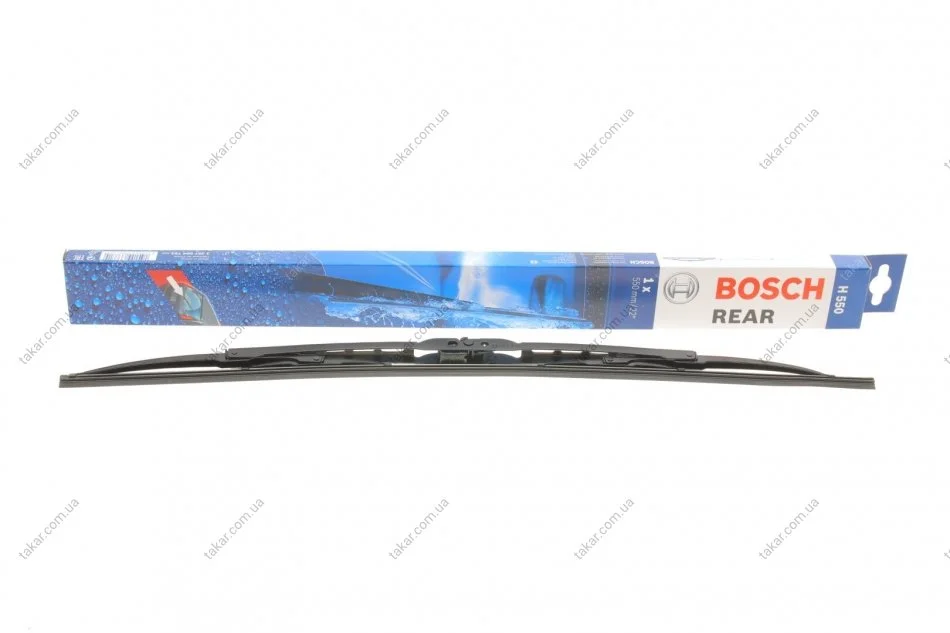 Щетки стеклоочистителя TW H550 550mm FORD/MAZDA/MITSUBISHI/PORSCHE/RENAULT - кратн. 10 шт BOSCH 3397004762 (фото 1)