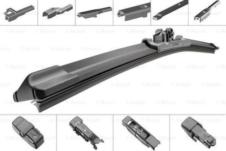 Комплект щіток склоочисника безкаркасних Valeo Silencio Flat 650/580 BOSCH 3397006836