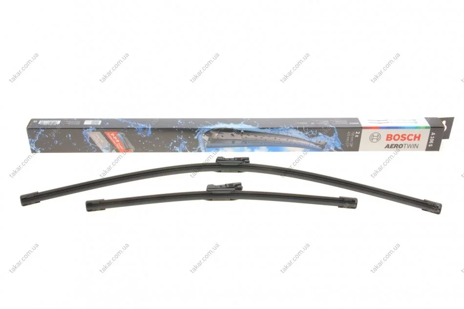 Щітки склоочисника A 106 S L=700/425 JAGUAR/TESLA XE/XF/ Model S - кратн. 5 шт BOSCH 3397014208 (фото 1)