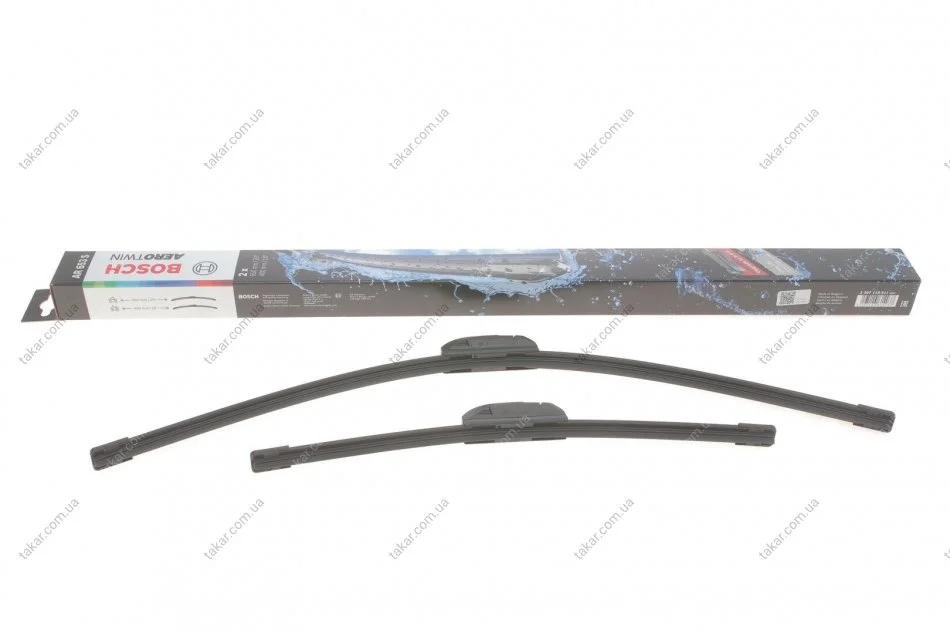 Щетки стеклоочистителей AEROTWIN RETRO BOSCH 3 397 118 911 (фото 1)